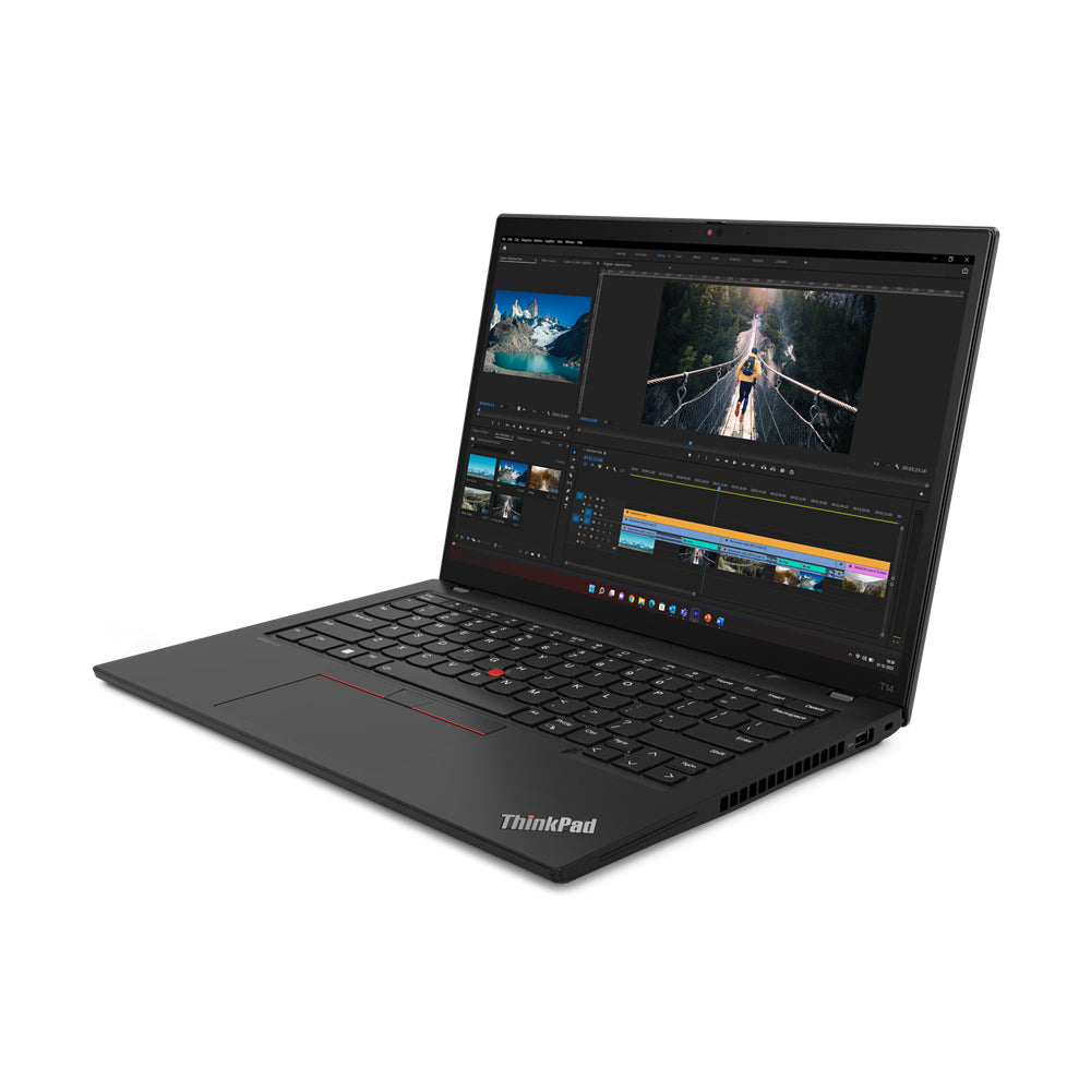 Lenovo ThinkPad T14 Intel® Core™ i7 i7-1355U Computadora portátil 35.6 cm (14") WUXGA 16 GB DDR5-SDRAM 512 GB SSD Wi-Fi 6E (802.11ax) Windows 11 Pro Negro