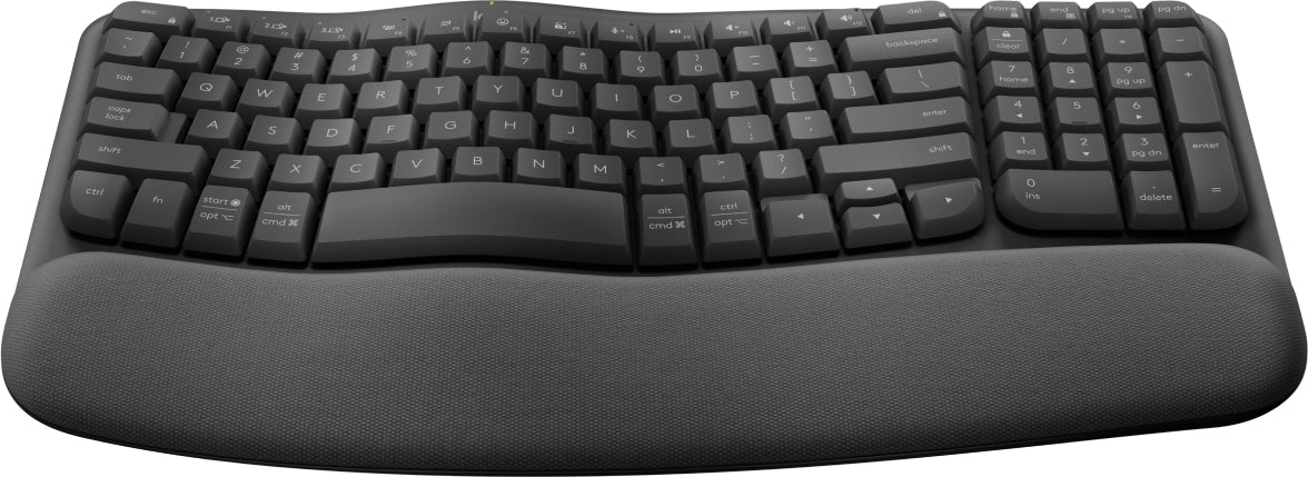 Logitech Wave Keys teclado Oficina RF inalámbrico + bluetooth QWERTY Español Grafito