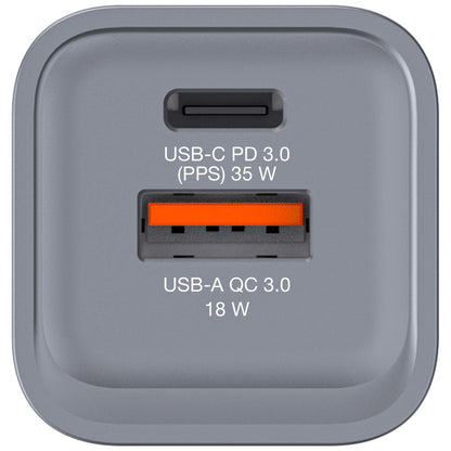 Cargador Verbatim de pared GaN - 2 puertos 35 W