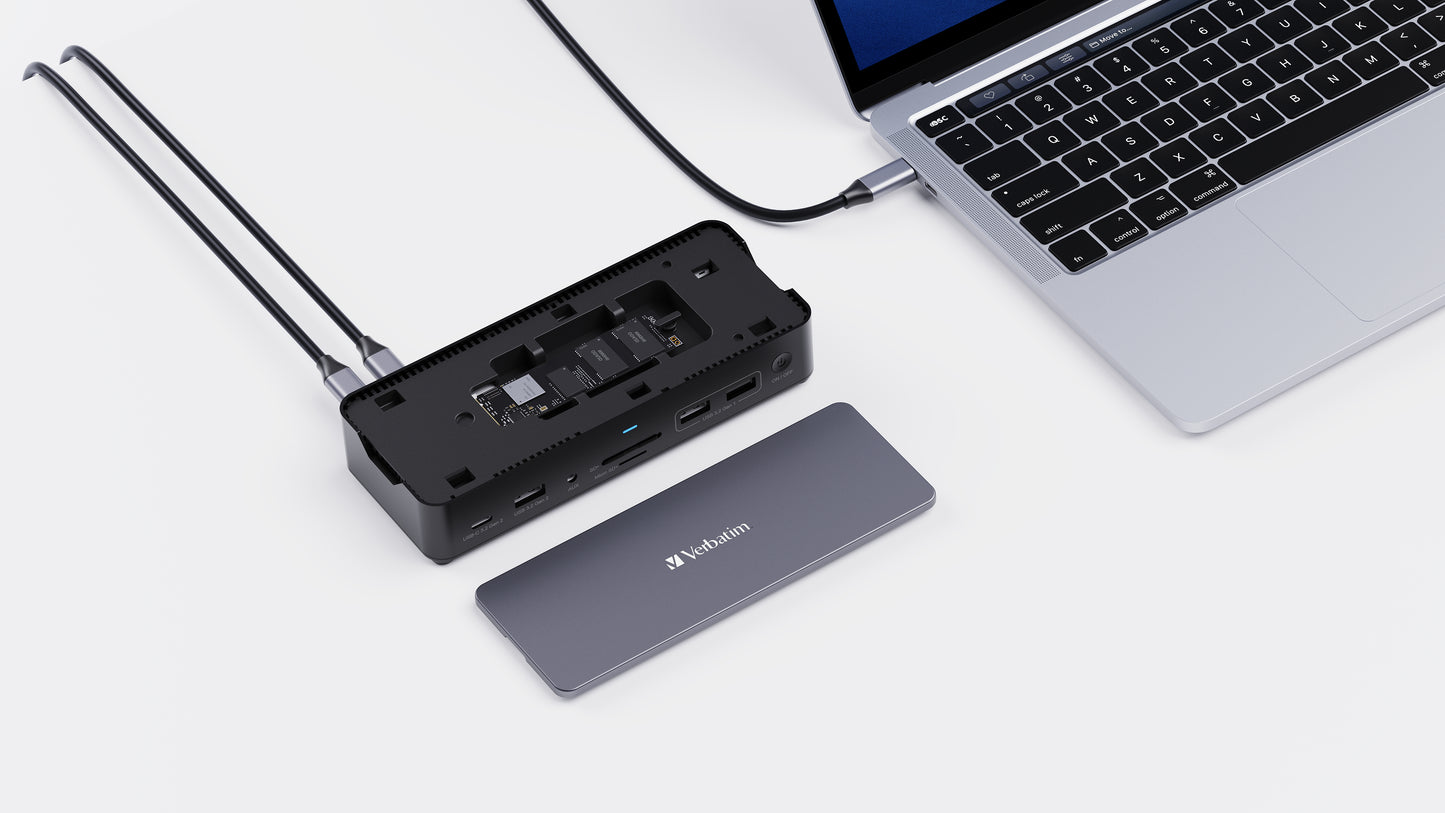 Docking VERBATIM (Carcasa SSD) USB-C Pro 15 en 1