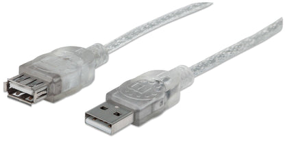 CABLE USB V2.0 EXT. 4.5M PLATA .