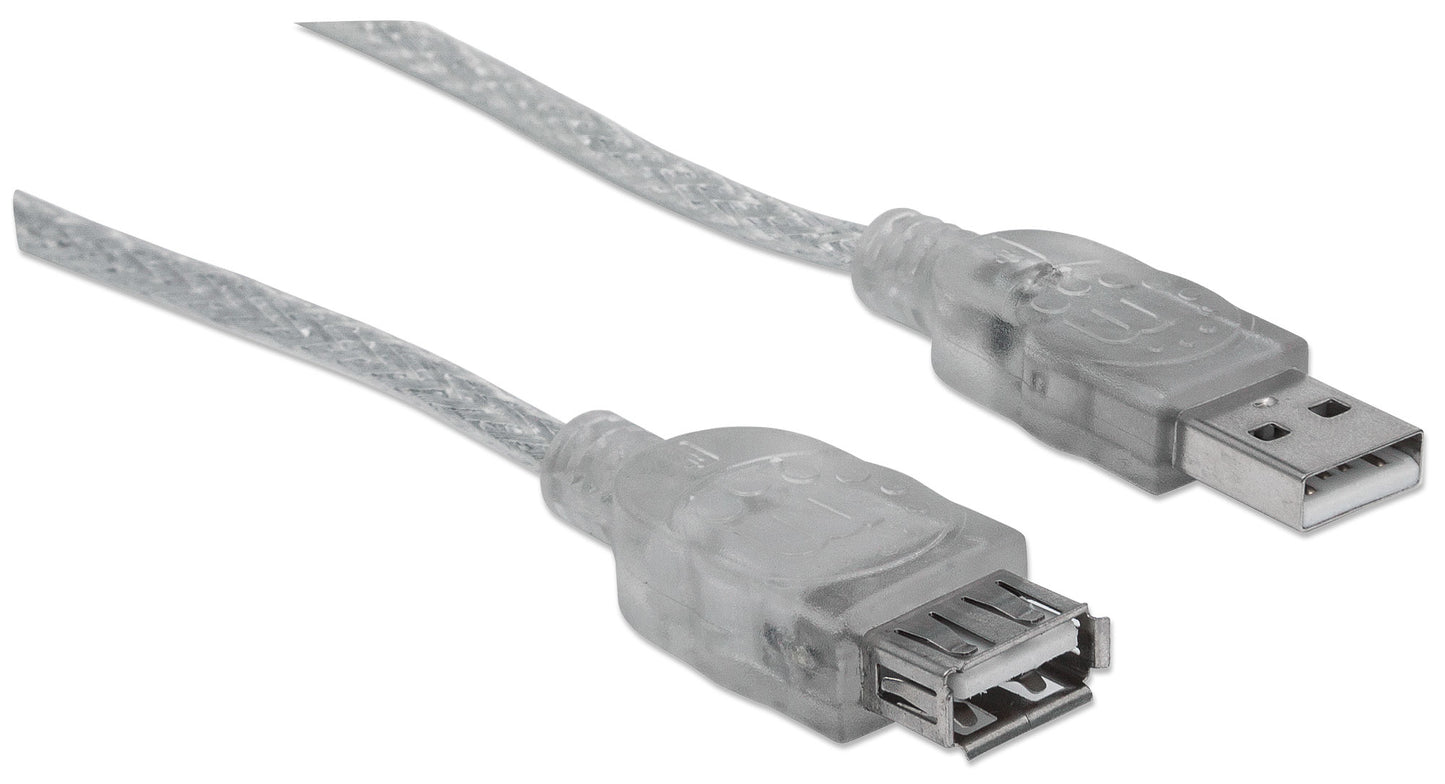 CABLE USB V2.0 EXT. 4.5M PLATA .