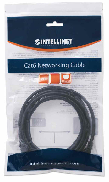 CABLE DE RED PATCH CAT6 RJ45 2.0M NEGRO