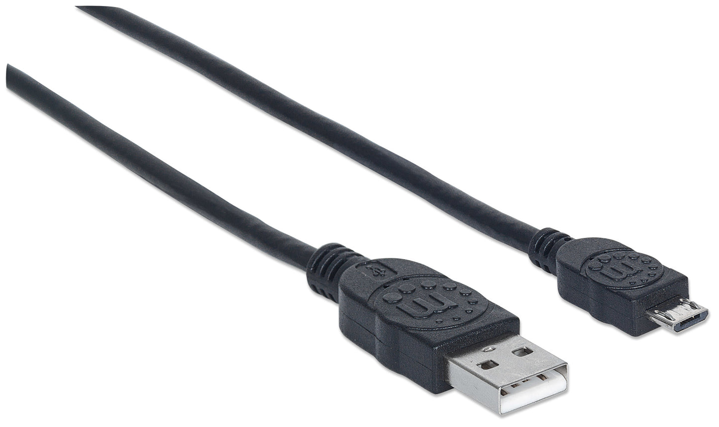 CABLE USB V2.0 A-MICRO B 0.5M NEG BB