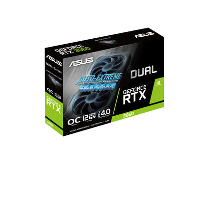 Tarjeta de Video Asus Dual GeForce RTX3060 V2 OC 12GB Dual Fan GDDR6 PCIe 4 0 192 bits HDMI DP