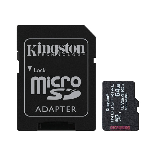 Tarjeta MicroSDHC Kingston (Industrial) 64 GB C10 A1 pSLC SDCIT2/64 GB