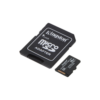 Tarjeta MicroSD Kingston Industrial 16 GB Clase 10 A1 C/Adaptador