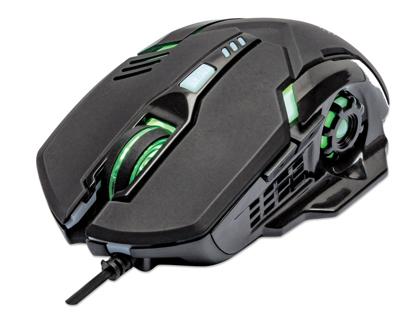 MOUSE OPTICO GAMING 6 BOTONES 3 200DPI ILUMINACION LED NEGRO