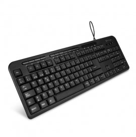 Teclado Vorago KB-204 Alámbrico Multimedia USB Color Negro