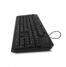 Teclado Vorago KB-204 Alámbrico Multimedia USB Color Negro