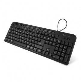 Teclado Vorago KB-204 Alámbrico Multimedia USB Color Negro