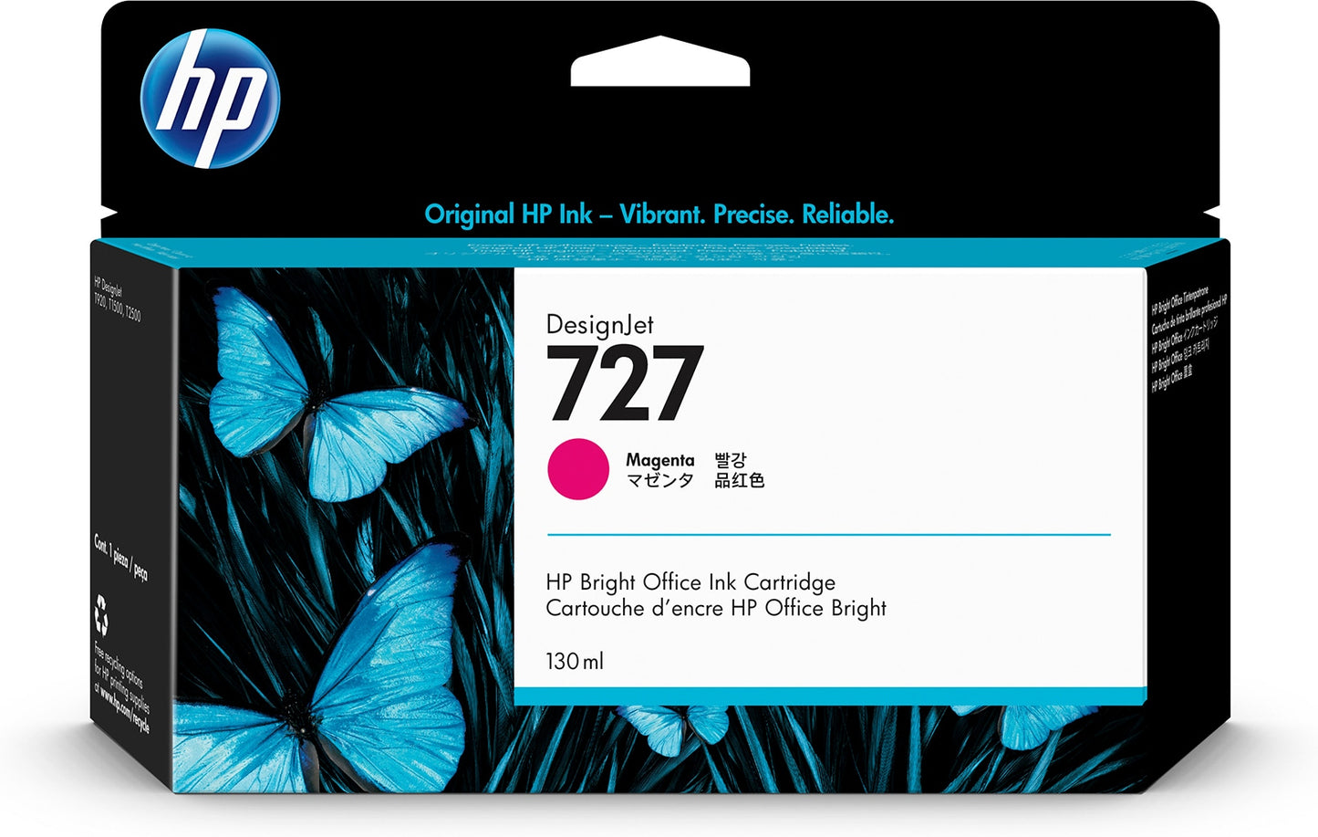 HP 727 MAGENTA 130ML TINTA AMPLIO FORMATO B3P20A