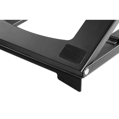 Soporte Manhattan Ajustable para Laptop/Tablet 10" a 15.6" Plegable 5 Posiciones Hasta 5 Kg Color Negro