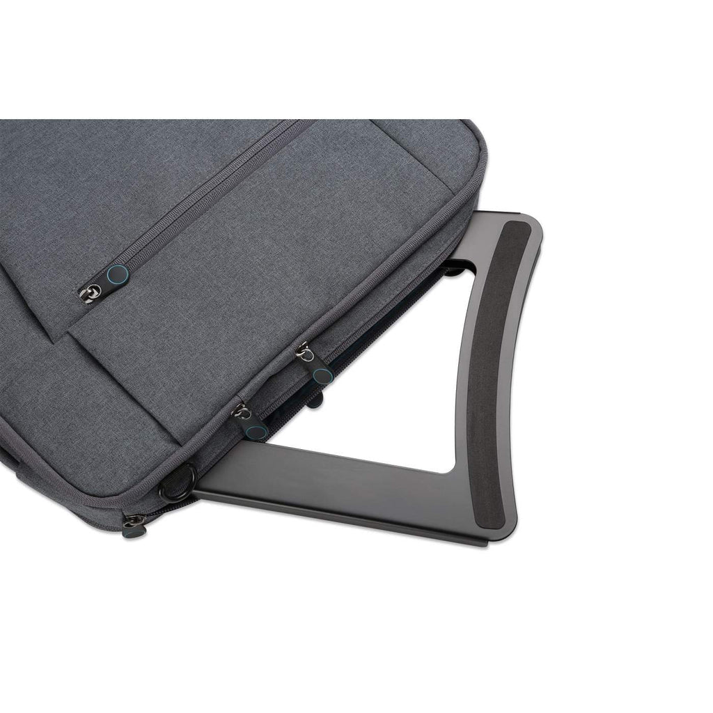 Soporte Manhattan Ajustable para Laptop/Tablet 10" a 15.6" Plegable 5 Posiciones Hasta 5 Kg Color Negro