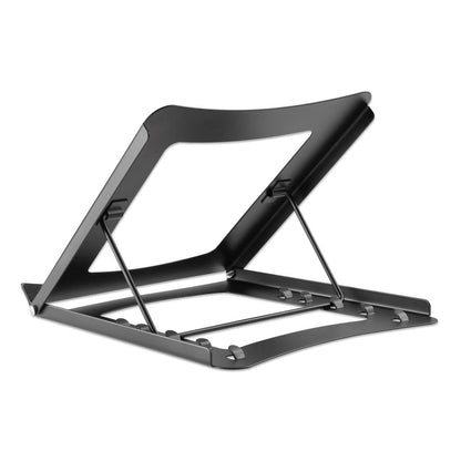 Soporte Manhattan Ajustable para Laptop/Tablet 10" a 15.6" Plegable 5 Posiciones Hasta 5 Kg Color Negro