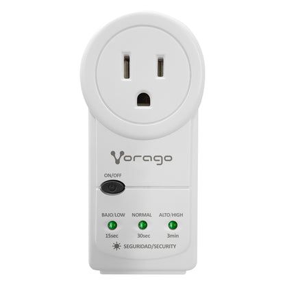 PROTECTOR DE VOLTAJE VORAGO AVR-300 RJ45/RJ11 PORTATIL 1800W ELECTRODOMESTICOS BLANCO