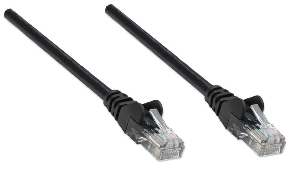 CABLE DE RED PATCH CAT5E RJ45 7.6M NEGRO