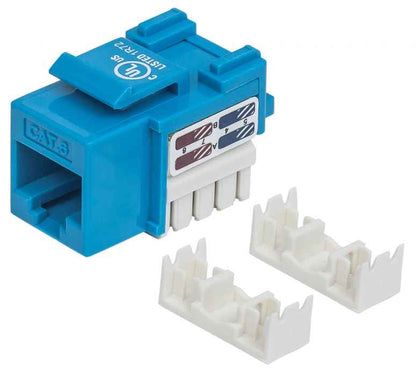 JACK RJ45 CAT6 UTP KEYSTONE DE IMPACTO AZUL