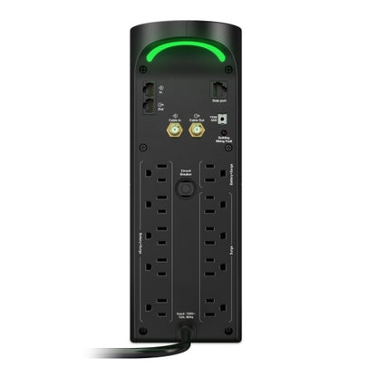 Back UPS APC Gaming 1500VA 3 USB Charging Ports AVR 120V 60Hz