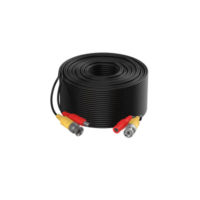 Cable Dahua para Video y Alimentación de 50m Cobre de Alta Pureza con Conectores BNC 4K Soporta AHD/CVI/TVI/CVBS Negro