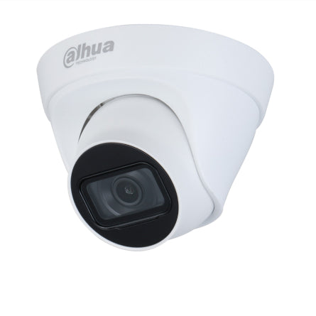 Cámara IP Dahua Domo 2MP H.265+/105° de Apertura Lente de 2.8mm/IR de 30m IP67/ DWDR/3D DNR/PoE/HLC/BLC