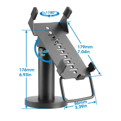 SOPORTE TERMINAL PUNTO DE VENTA VERIFONE GIRATORIO INCLINABLE