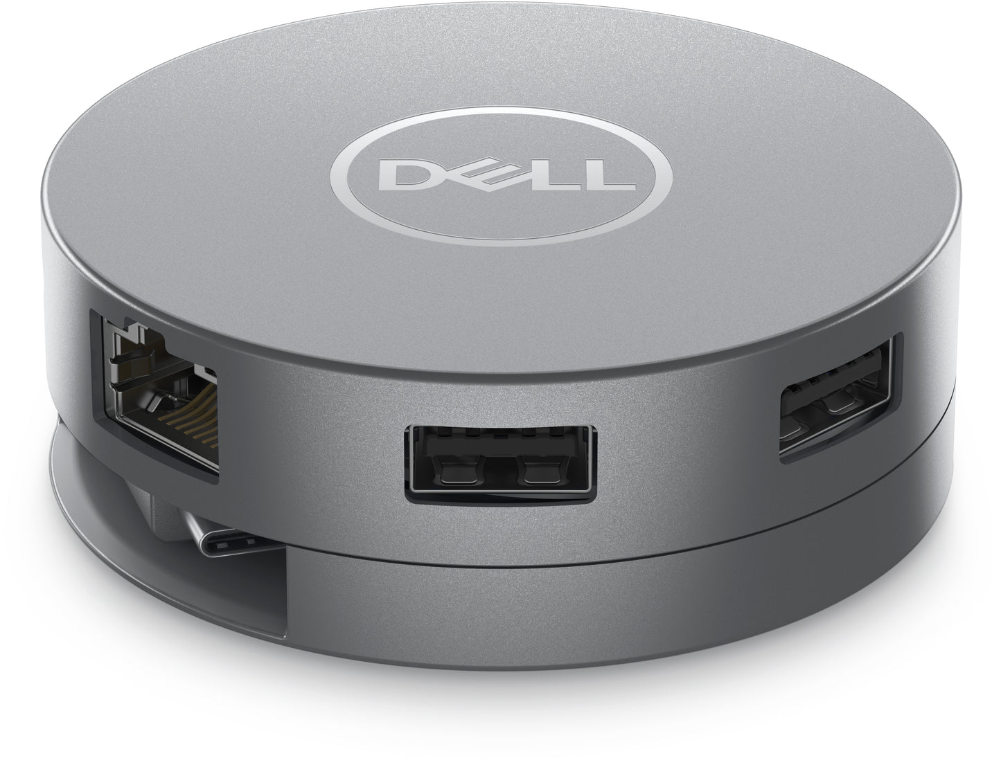 Adaptador Dell  6 en 1 USB-C USB/HDMI/DP/RJ45 8W Color Plata