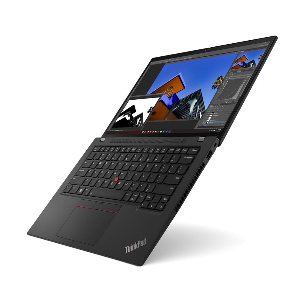 Lenovo ThinkPad T14 Intel® Core™ i7 i7-1355U Computadora portátil 35.6 cm (14") WUXGA 16 GB DDR5-SDRAM 512 GB SSD Wi-Fi 6E (802.11ax) Windows 11 Pro Negro