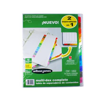 SEPARADOR ACCO 445 MULTIDEX BASIC 12 DIVISIONES