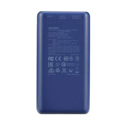 Power Bank Adata P20000QCD Digital 20000mAh Color Azul Oscuro