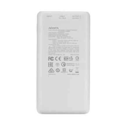 Power Bank Adata P20000QCD Digital 20000mAh Color Blanco