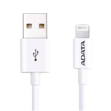 Cable Adata Lightning USB-A 2.0 1m Color Blanco