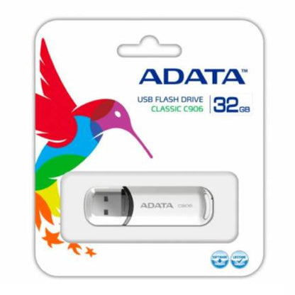 Memoria USB Adata C906 Flash 32GB Color Blanco