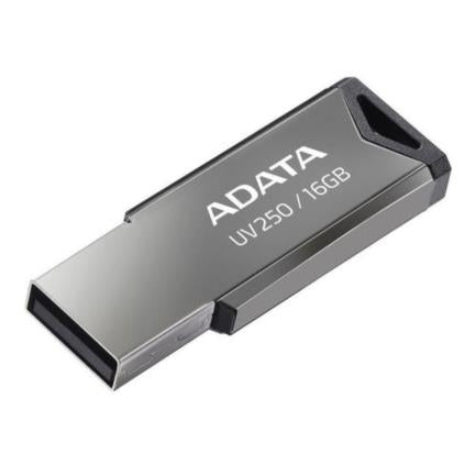 Memoria USB Adata UV250 Metálica 16 GB V2.0 Color Negro-Plata