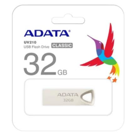 Memoria USB Adata UV210 Metálica 32 GB 2.0 Color Plata