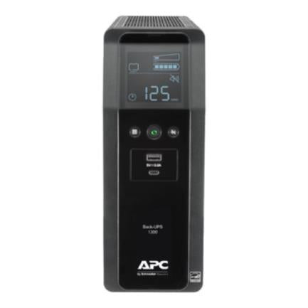 Back UPS APC 1350VA/810W 120V 10 tomas de salida 2 puertos USB de carga AVR interfaz LCD LAM