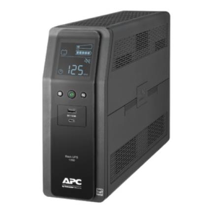 Back UPS APC 1350VA/810W 120V 10 tomas de salida 2 puertos USB de carga AVR interfaz LCD LAM