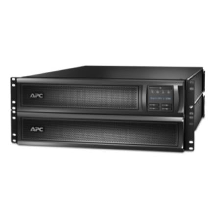 UPS APC 2200VA/1980W Rack/Torre 2U LCD 100-127V Línea Interactiva 8 Salidas Color Negro