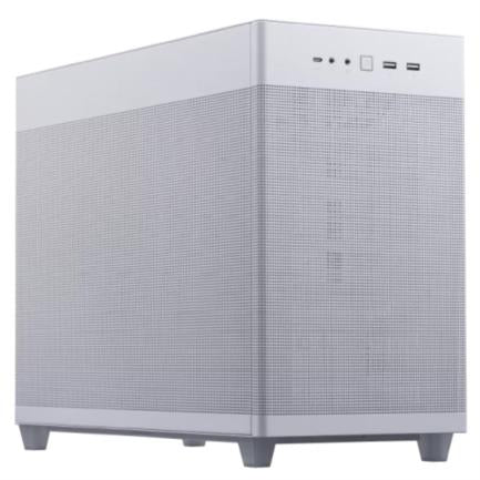 Gabinete Asus Prime AP201 Mini Torre Minimalista Mini ITX Micro ATX 1xFan Color Blanco