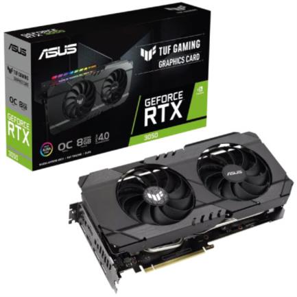 Tarjeta de Video Asus TUF Gaming GeForce RTX3050 OC 8GB ARGB Dual Fan GDDR6 PCIe 4.0 2xHDMI 3xDP