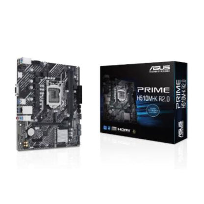 Tarjeta Madre Asus PRIME H510M-K R2.0 2xDDR4 64GB 3200Mhz M.2 PCIe 4.0 1xHDMI 1xVGA S 1200 10th 11th Gen mATX