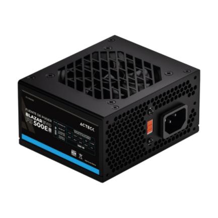 Fuente de Poder Acteck Blazar Evo FS500E SFX 500W  1x20+4 pin + 1xAtx 4 + 2xSata  2xMolex 4 pin Negro