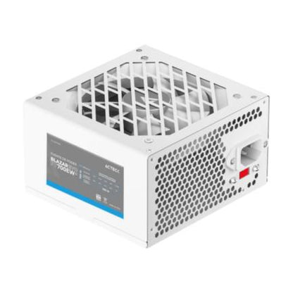 Fuente de Poder Acteck Blazar Evo FT700EW ATX 700W 1x20+4 pin + 1xEps 4+ pin 4 + 2xPcie 6+2 pin + 3xSata + 2xMolex 4 pin  Blanco