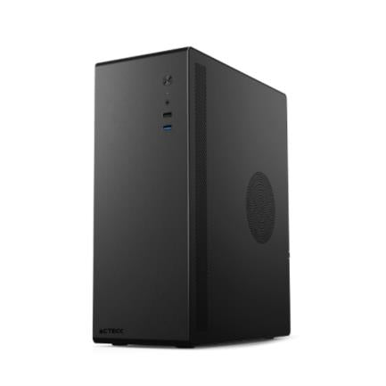 Gabinete Acteck Mini Torre Neuss GI480 Max MB M-ATX Fuente SFX 450w Full Metalico  Frente Solido 1xUSB 3.0  USB 2.0  1xFan Elite Series Negro