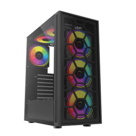 GABINETE GAMER MEDIA TORRE DRAGONFLY II MESH GM740