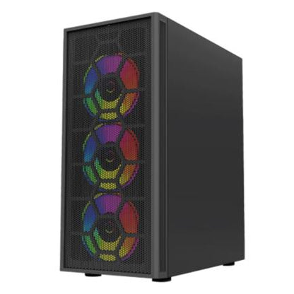 GABINETE GAMER MEDIA TORRE DRAGONFLY II MESH GM740