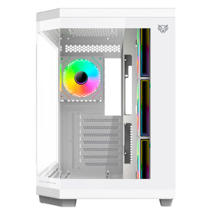 Gabinete Gamer Acteck Media Torre Tank Master 9600 TB Max MB ATX Ultra Wide + Sin Bordes/1xUSB C + 1xUSB 3.0 + 1x USB + Audio+ 4xFan ARGB / Blanco