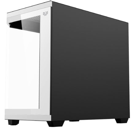 Gabinete Gamer Acteck Media Torre Tank Master 9600 TB Max MB ATX Ultra Wide + Sin Bordes/1xUSB C + 1xUSB 3.0 + 1x USB + Audio+ 4xFan ARGB / Blanco-Negro