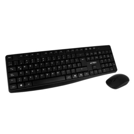 Kit Teclado y Mouse Inalámbrico Acteck Creator MK440 2.4Ghz 1200dpi Color Negro