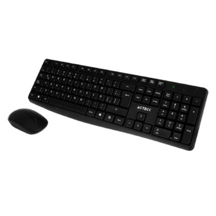 Kit Teclado y Mouse Inalámbrico Acteck Creator MK440 2.4Ghz 1200dpi Color Negro